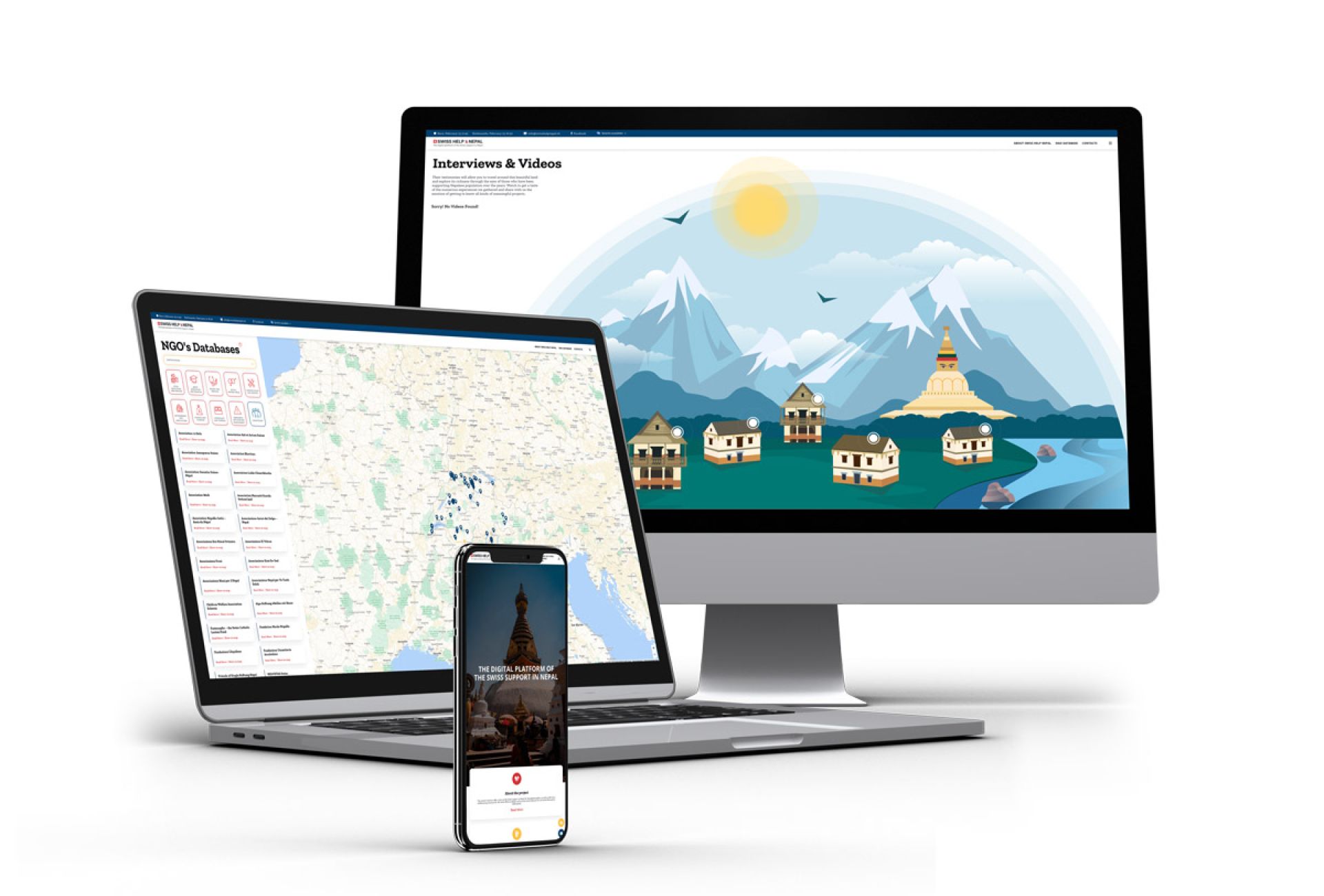 Die digitale Plattform der Schweizer Unterstützung in Nepal