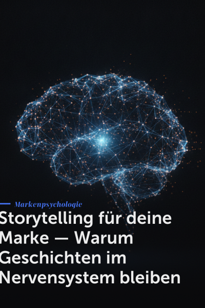 Storytelling für deine Marke — Warum Geschichten im Nervensystem bleiben