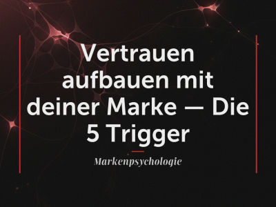 Vertrauen aufbauen mit deiner Marke — Die 5 Trigger, die dein Nervensystem überzeugen