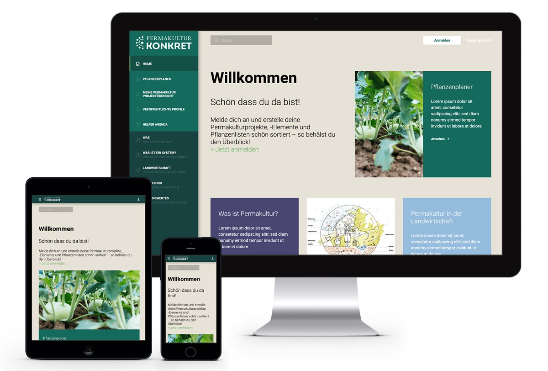 Die Umsetzung eines Pflanzenplaners