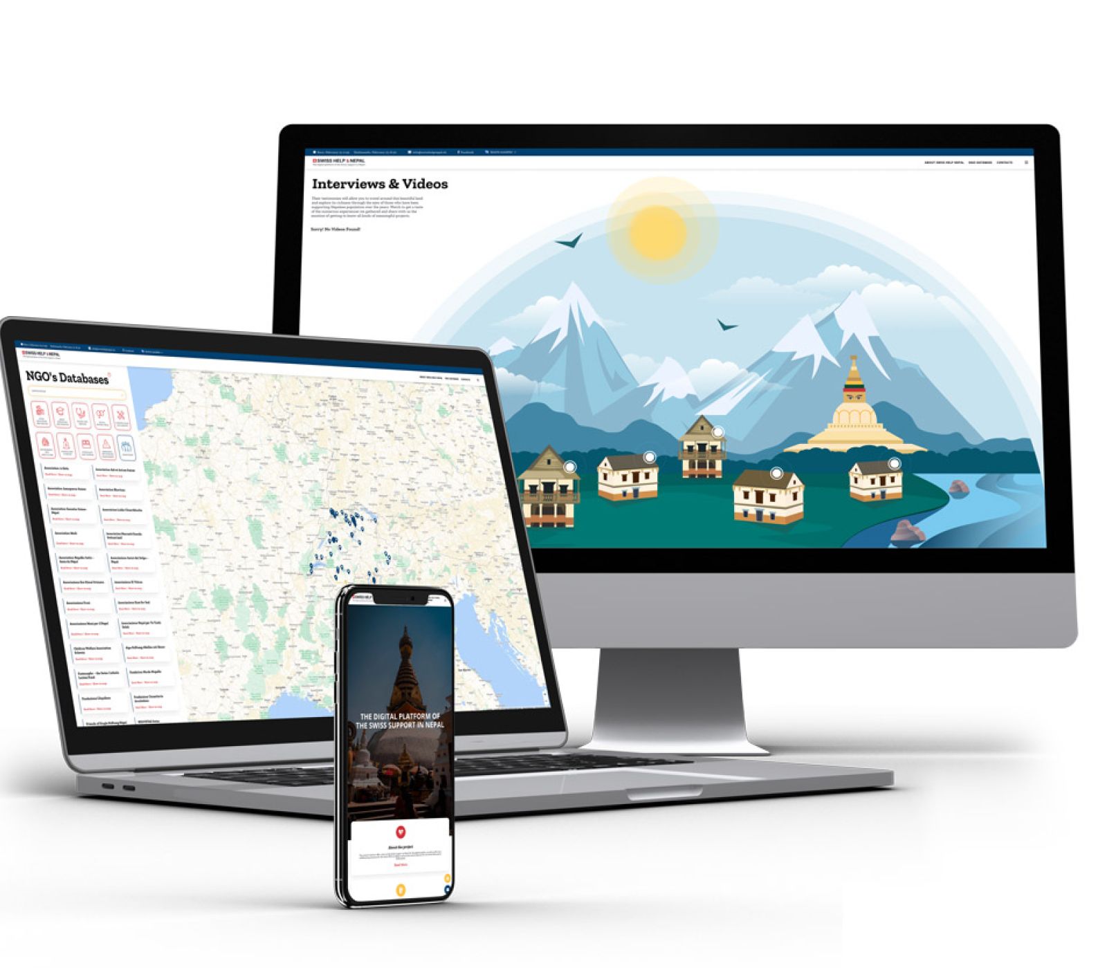 Die digitale Plattform der Schweizer Unterstützung in Nepal