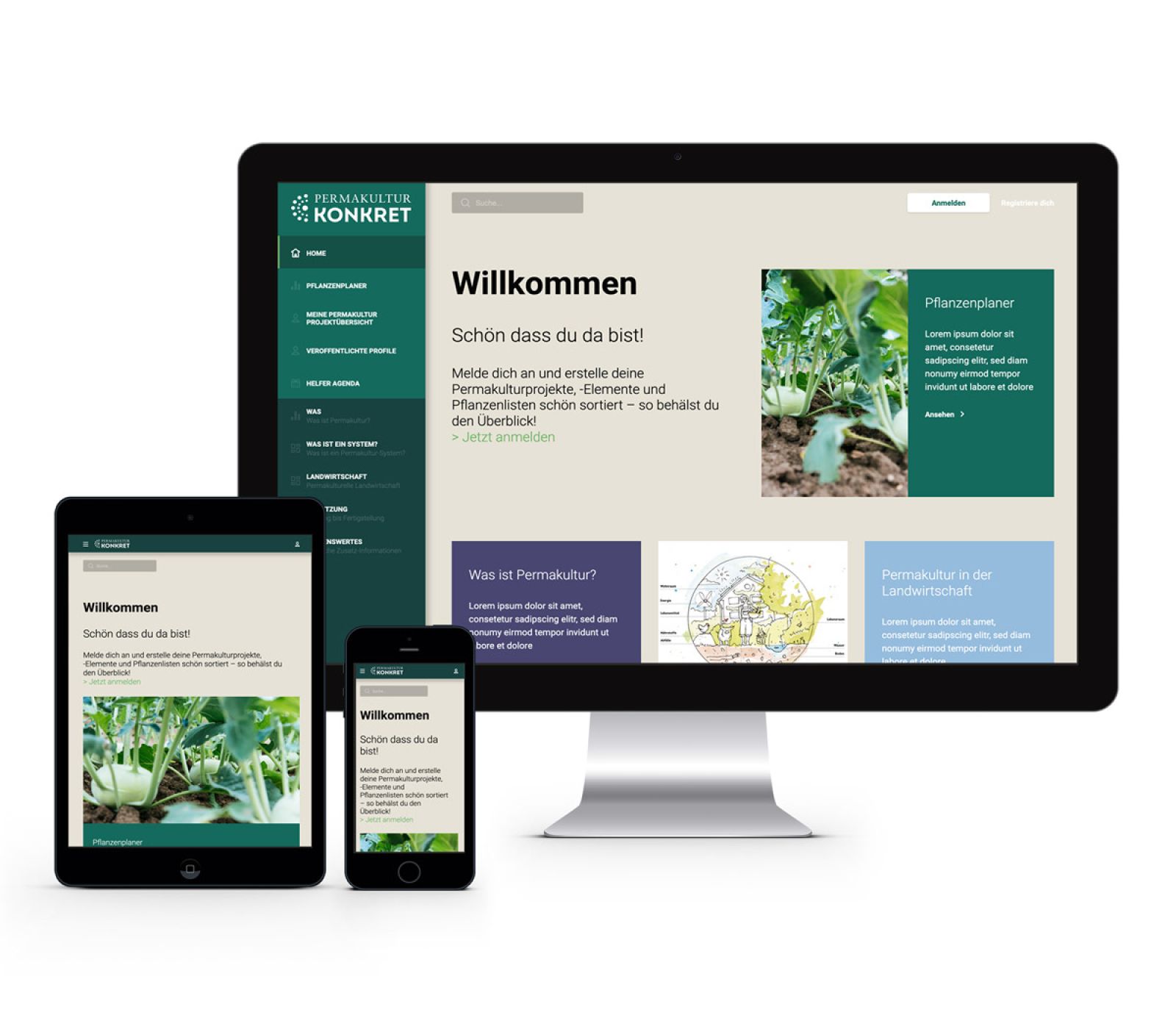 Die Umsetzung eines Pflanzenplaners