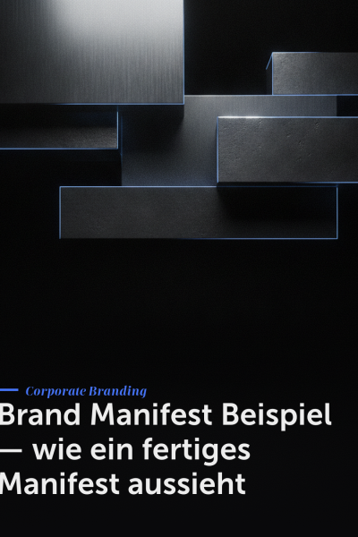 Brand Manifest Beispiel — wie ein fertiges Manifest aussieht