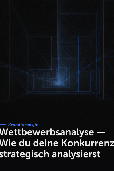 Wettbewerbsanalyse — Wie du deine Konkurrenz strategisch analysierst