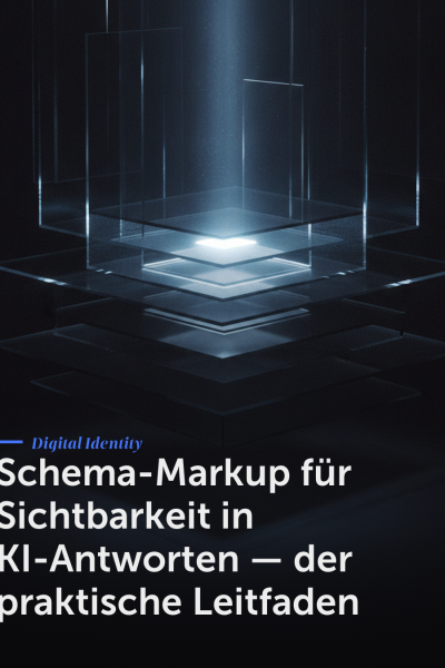 Schema-Markup für Sichtbarkeit in KI-Antworten — der praktische Leitfaden