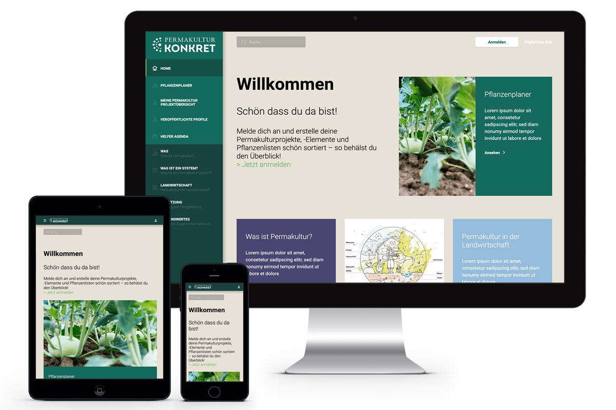 Die Umsetzung eines Pflanzenplaners
