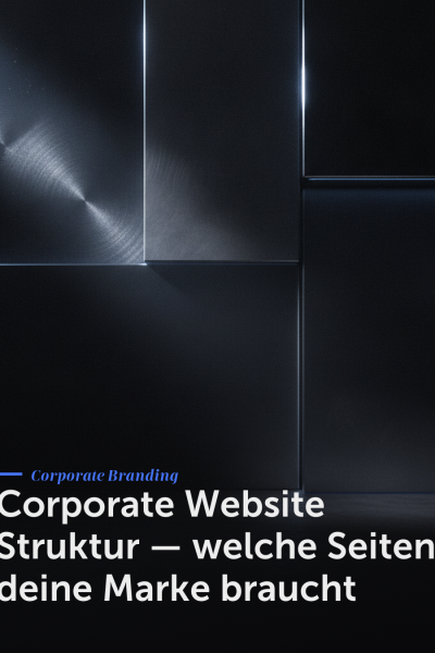 Corporate Website Struktur — welche Seiten deine Marke braucht