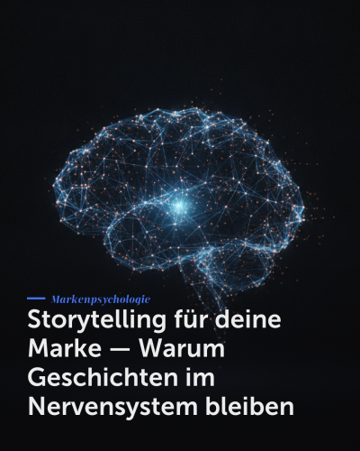 Storytelling für deine Marke — Warum Geschichten im Nervensystem bleiben
