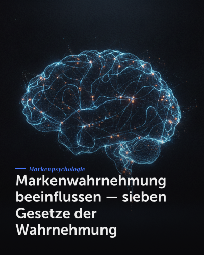 Markenwahrnehmung beeinflussen — sieben Gesetze der Wahrnehmung