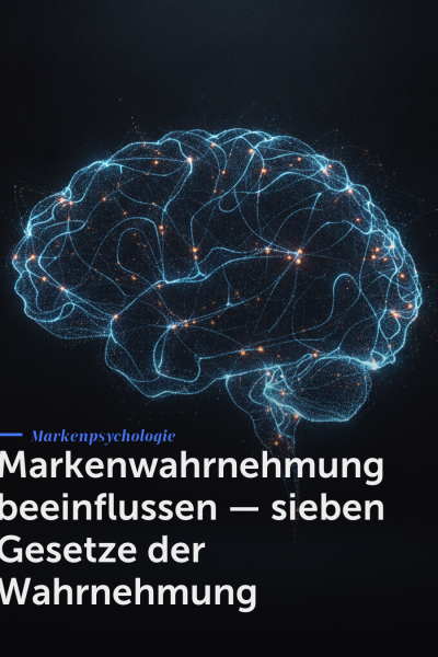 Markenwahrnehmung beeinflussen — sieben Gesetze der Wahrnehmung
