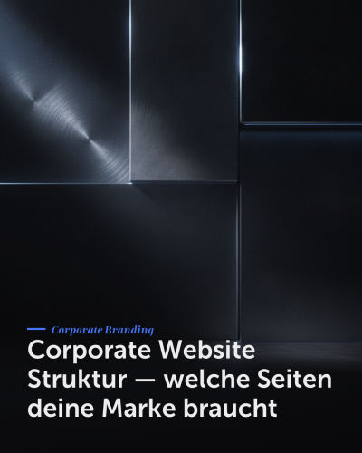 Corporate Website Struktur — welche Seiten deine Marke braucht